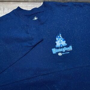 Disneyland Resort Spirit Jersey 65th Year Happiest Place Adult XS Blue‎ Glitter